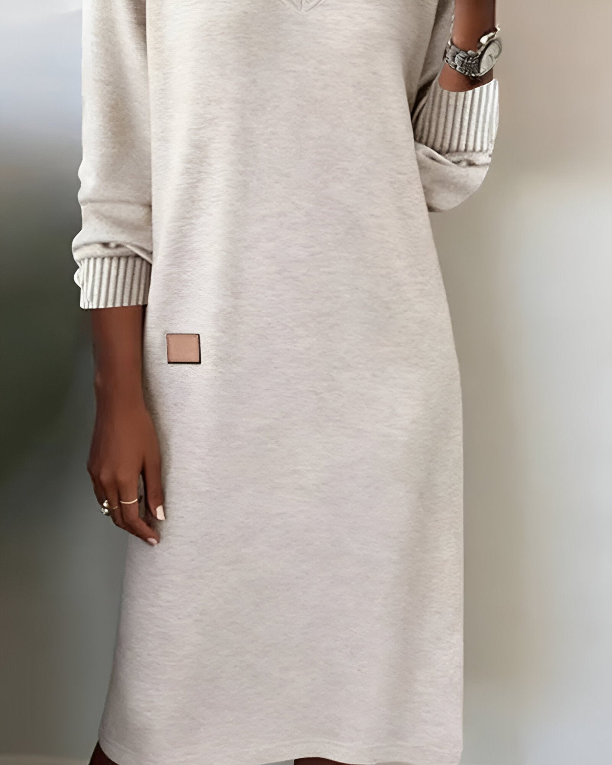 Tamsin Fairbrother | Oversized V-Neck Knit Dress