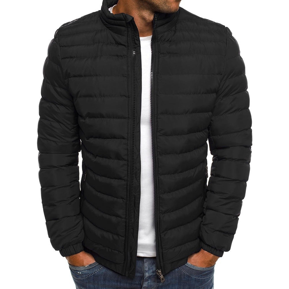 Douglas Merrick | Quilted Mens Jacket With Zip-Up Front