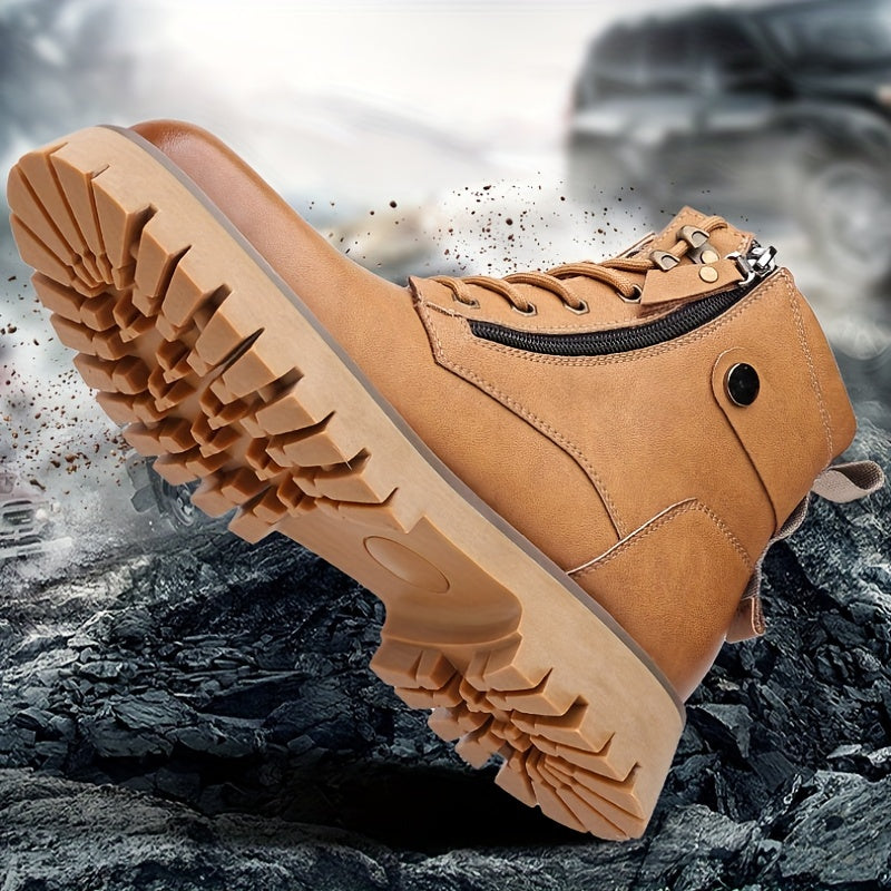 Duncan Ferris | Rugged Black Leather Combat Boots