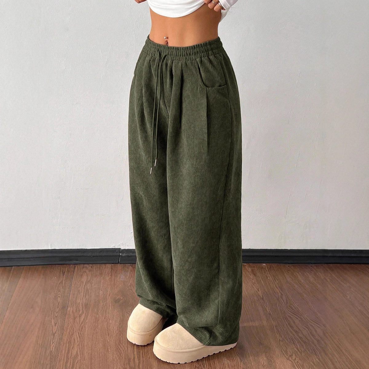 Martha Fenshaw | Corduroy Wide-Leg Trousers