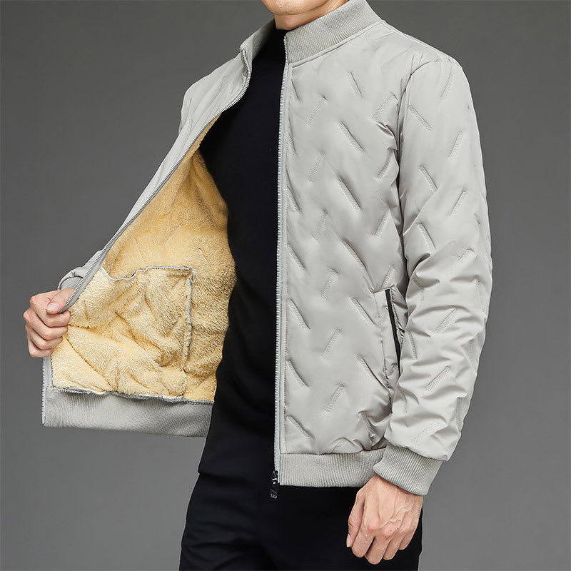 Rowan Bancroft | Fleece-Lined Stand Collar Quilted Coat