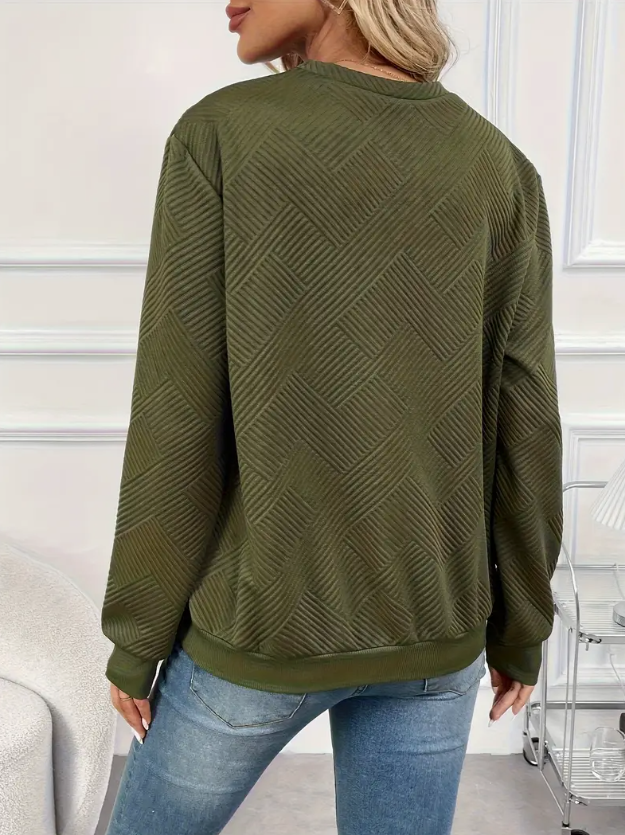 Harriet Thorne | Asymmetric Button-Front Sweatshirt for Women