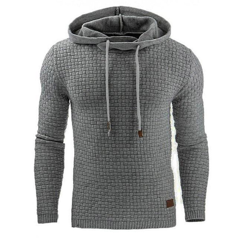 Jasper Coldwell | Textured Knit Hoodie With Drawstring Hood