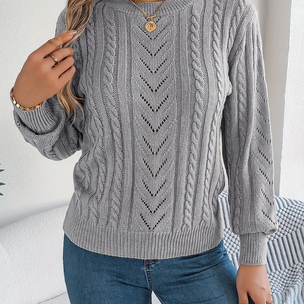 Verity Clarke | Cable-Knit Textured Sweater For Women
