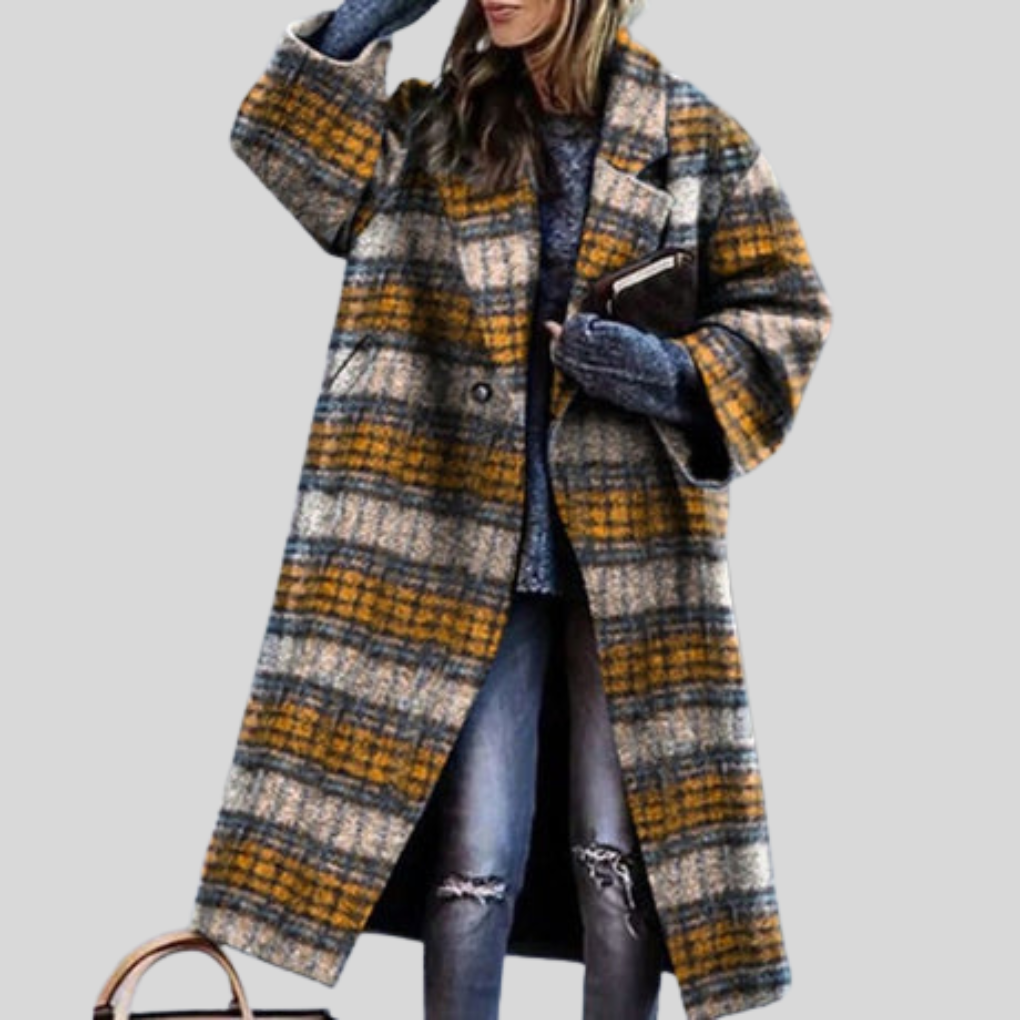 Marina Holloway | Oversized Plaid Longline Coat