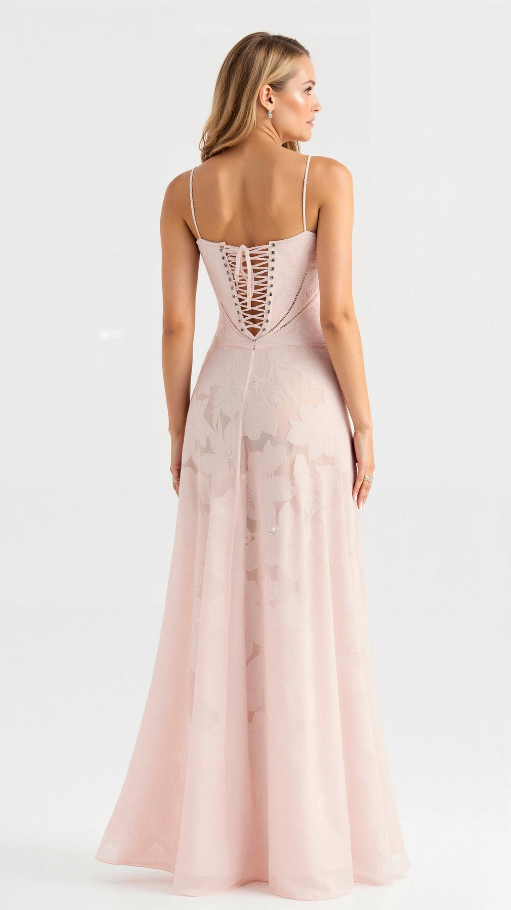 Daphne Kingsley | White Floral Jacquard Maxi Dress