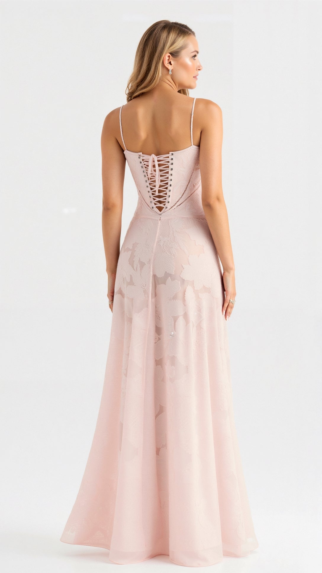 Daphne Kingsley | White Floral Jacquard Maxi Dress