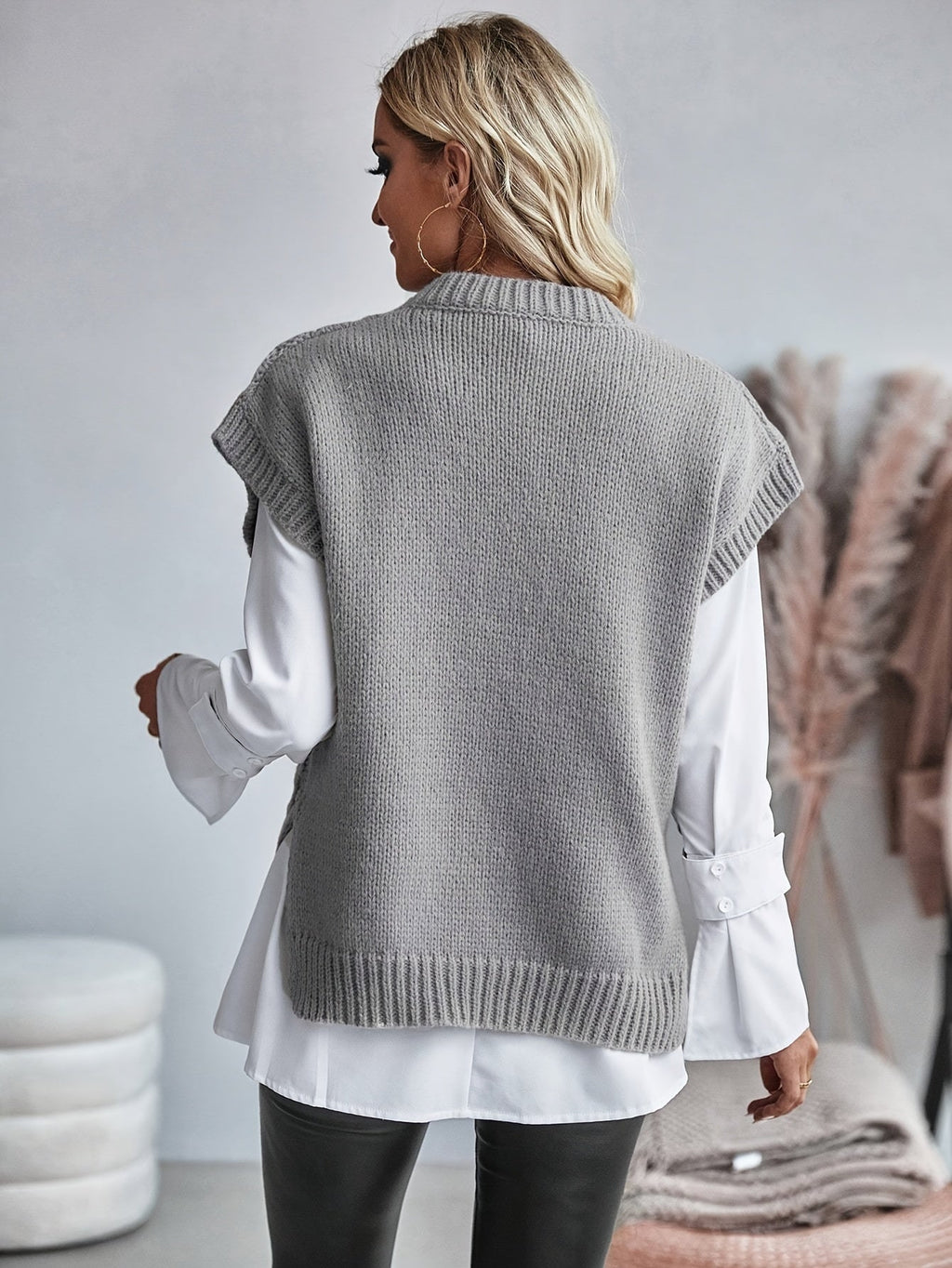 Alice Scott | Cozy Cable-Knit Sweater Vest