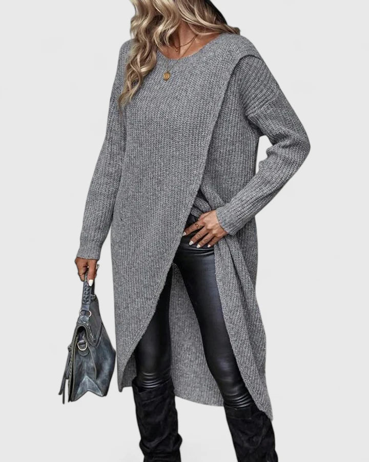 Odette Lambert | Wrap-Front Knit Jumper Dress