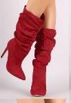 Florence Kingsley | Slouchy Suede Pointed-Toe Heeled Boots