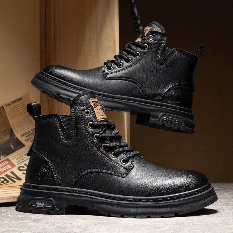 Miles Fairweather | Leather Lace-Up Ankle Boots