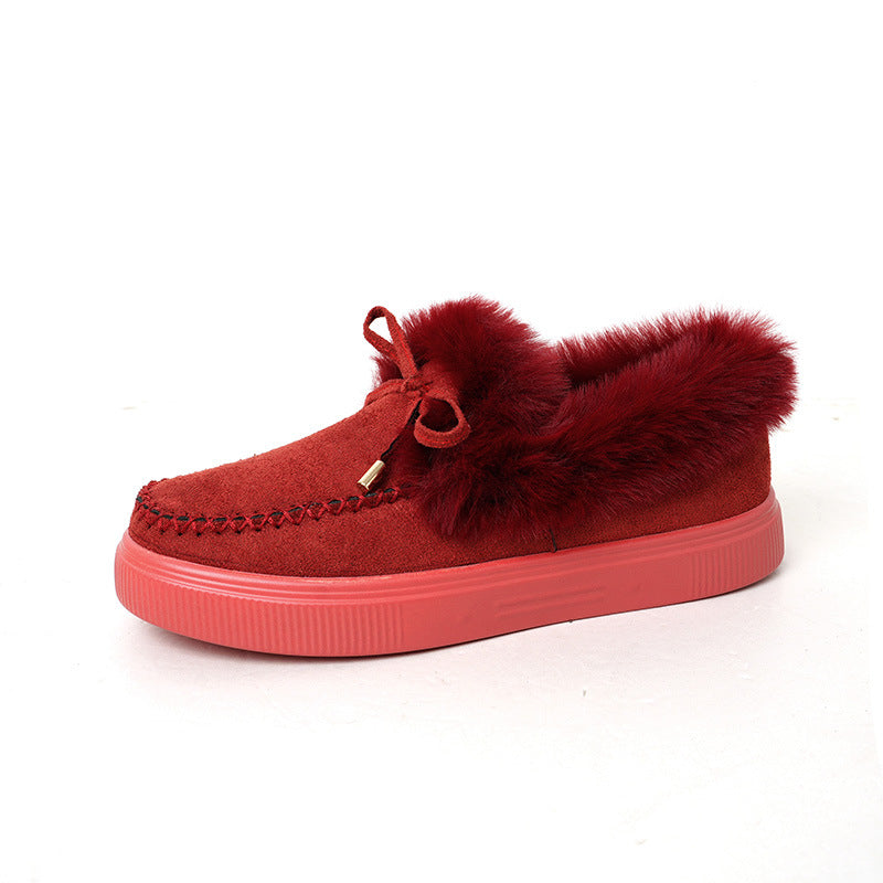 Isobel Barrett | Fluffy Faux Fur Moccasin Slippers