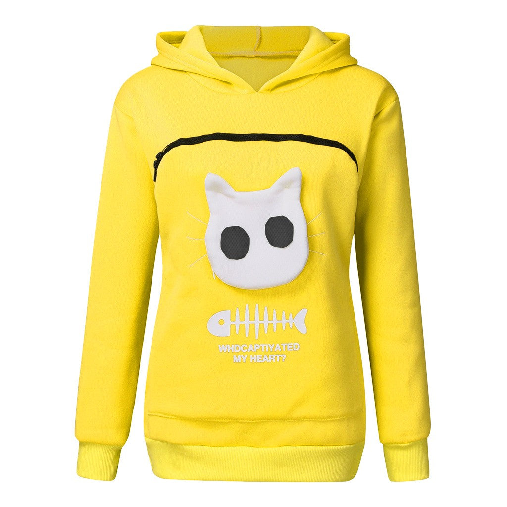 Phoebe Lockhart | Cat Pocket Hoodie for Women