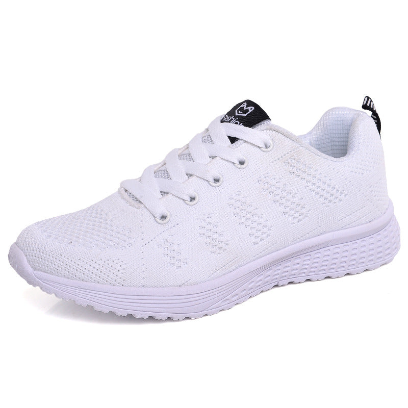 Poppy Ainsley | Breathable Mesh Sneakers With Lace-Up Detail