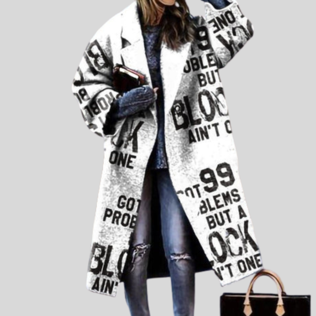 Marina Holloway | Oversized Plaid Longline Coat
