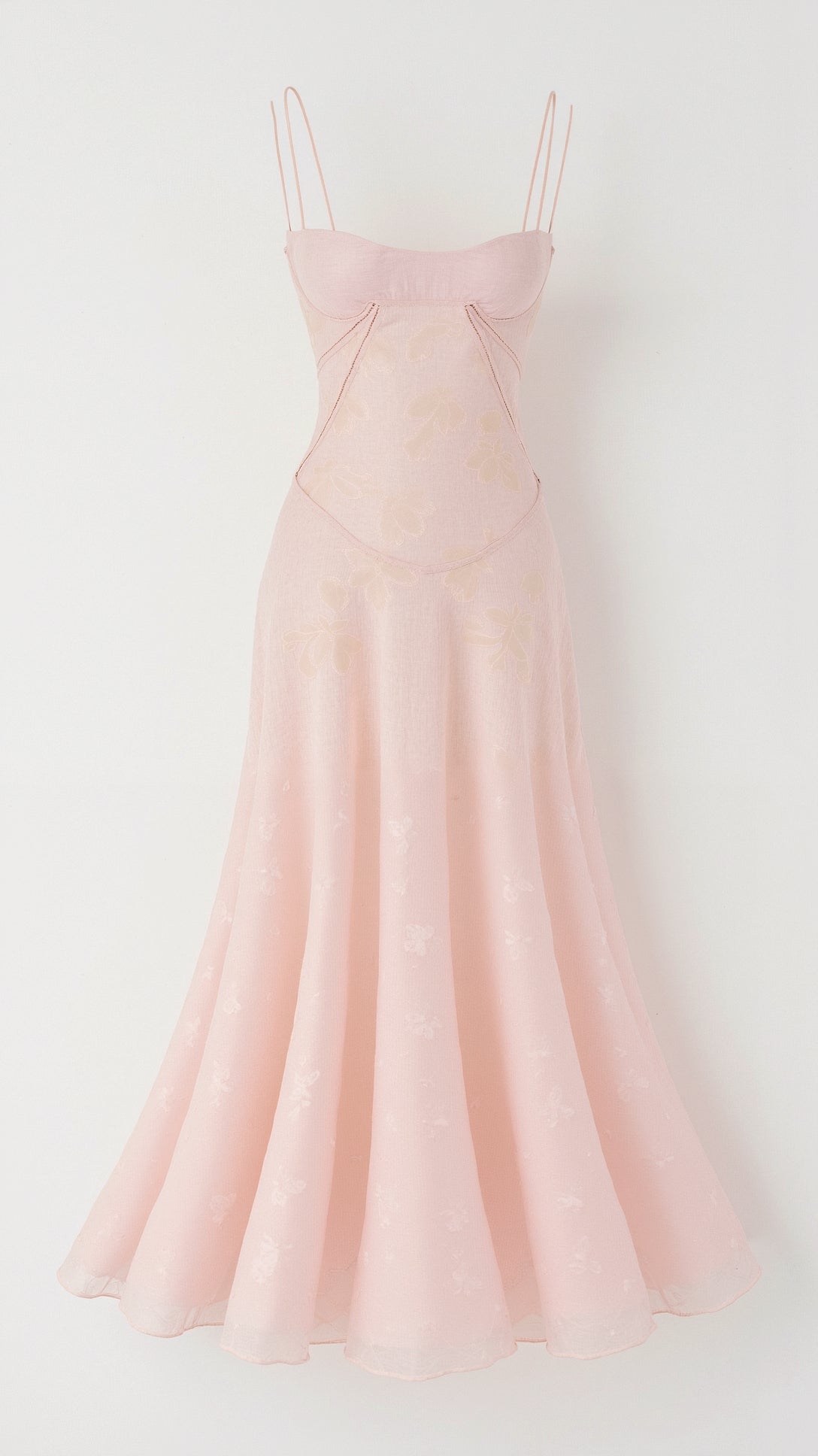 Daphne Kingsley | White Floral Jacquard Maxi Dress