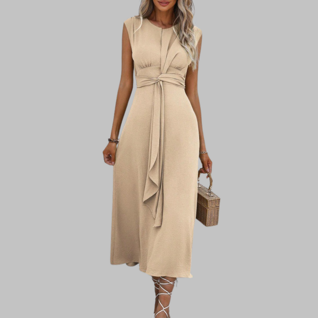 Alice Grantham | Sleeveless Tie-Waist Maxi Dress