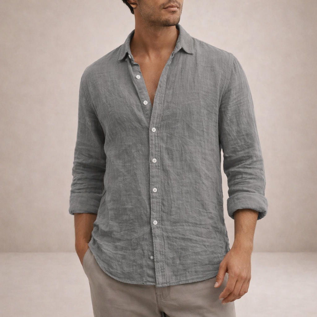 Oliver Beaumont | Luxury Linen Shirt For Men