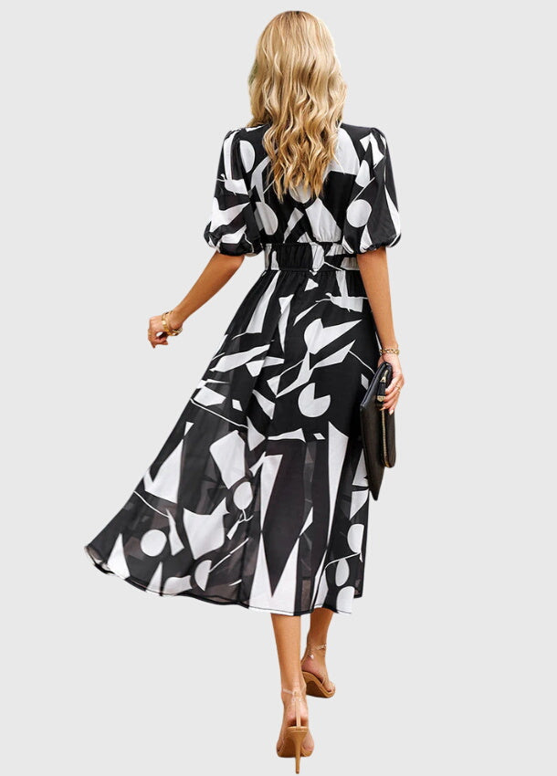 Bianca Moreau | Floral Summer Dress with Smocked Waist