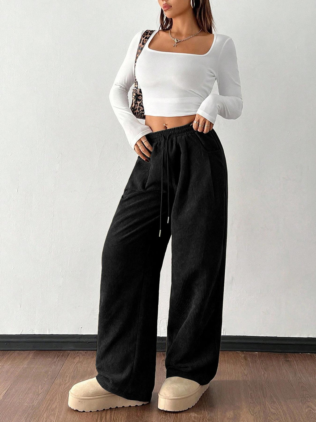 Martha Fenshaw | Corduroy Wide-Leg Trousers