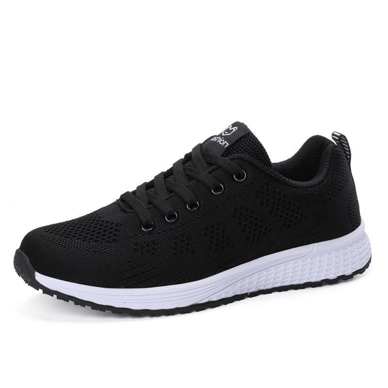 Poppy Ainsley | Breathable Mesh Sneakers With Lace-Up Detail