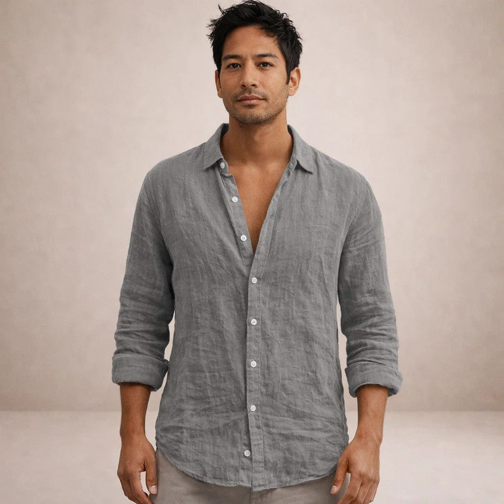 Oliver Beaumont | Luxury Linen Shirt For Men