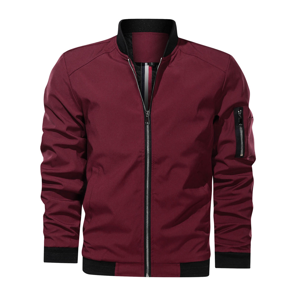 Percy Hargreave | Black Bomber Mens Jacket