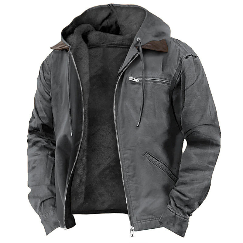 Desmond Harwood | Hooded Canvas Jacket With Fleece Lining