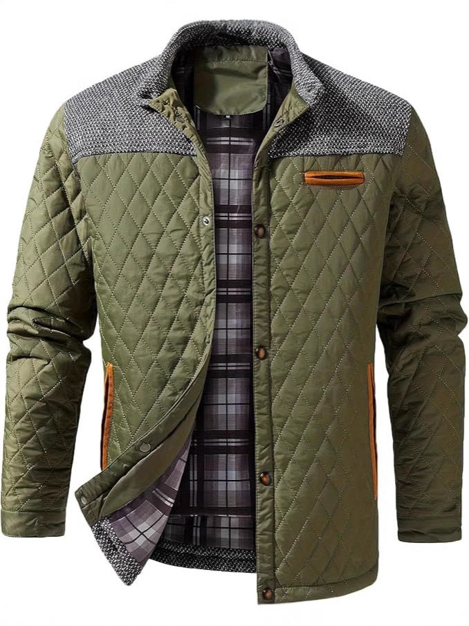 Graham Sutherland | Colour Block Quilted Jacket for Men