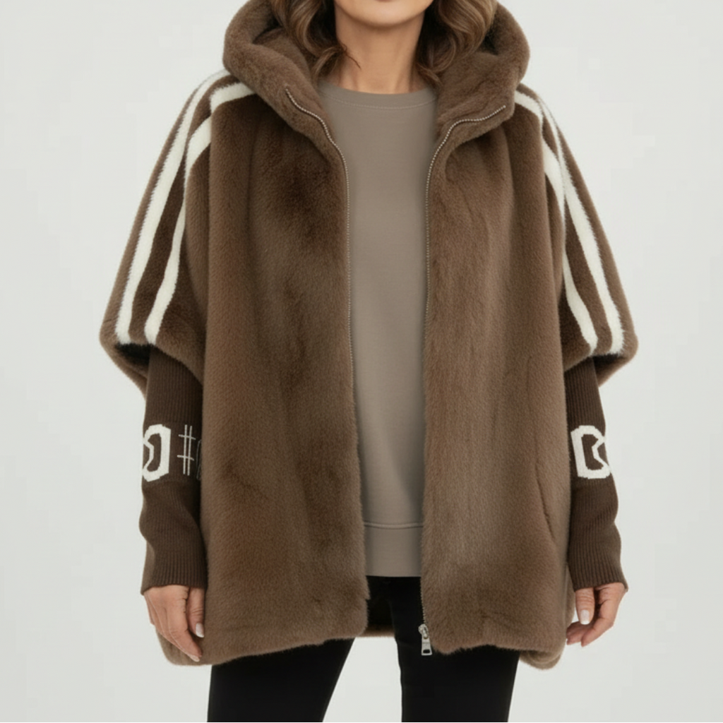 Hooded Faux Fur Jacket