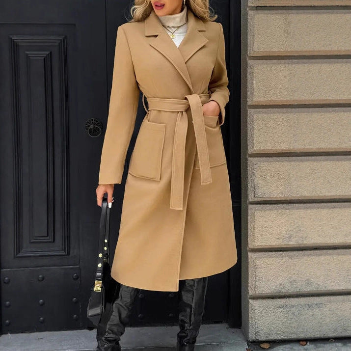 Constance Bennett | Belted Wool Wrap Coat