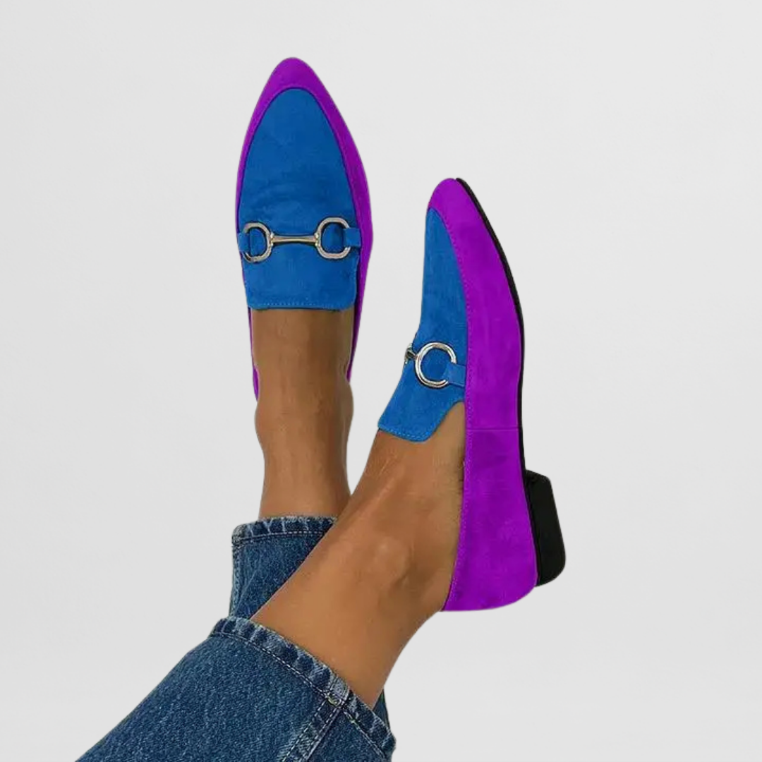 Ottilie Marchmont | Green Suede Horsebit Loafers
