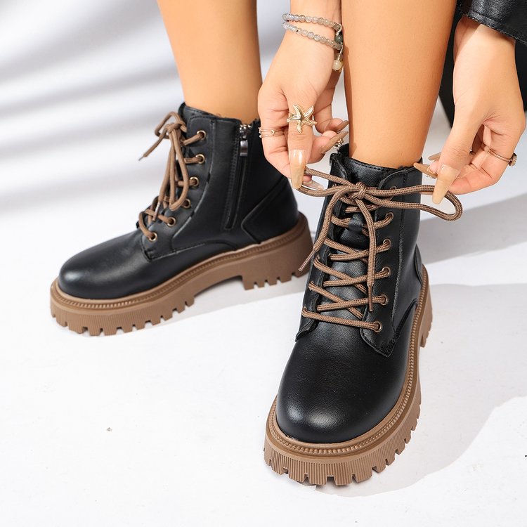Bridget Fenmore | Fur-Lined Platform Ankle Boots