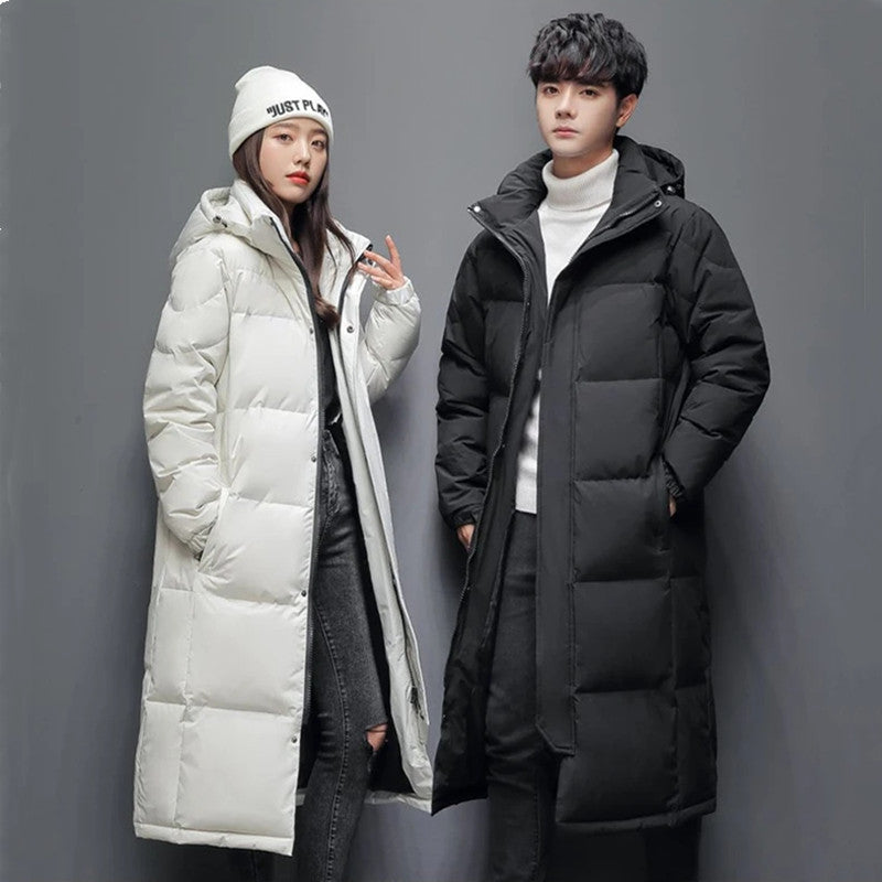 Hugo Pennington | Long Hooded Duck Down Mens Coat