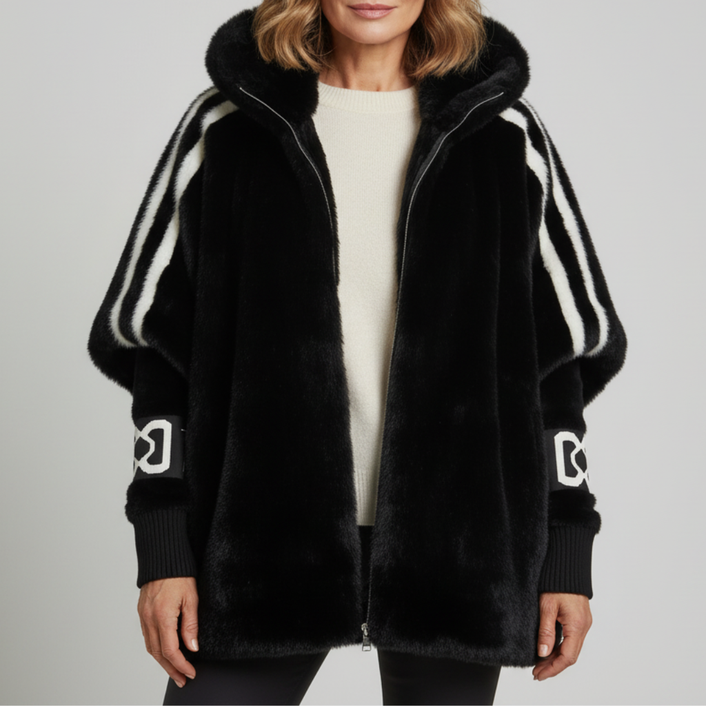 Hooded Faux Fur Jacket