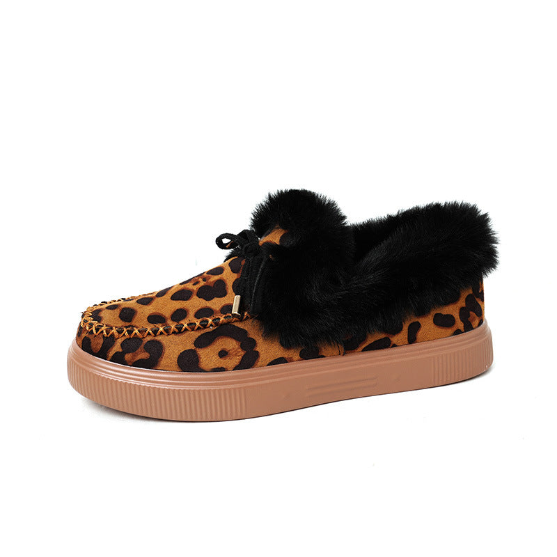 Isobel Barrett | Fluffy Faux Fur Moccasin Slippers