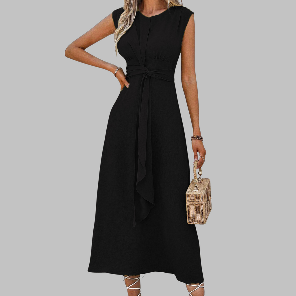 Alice Grantham | Sleeveless Tie-Waist Maxi Dress