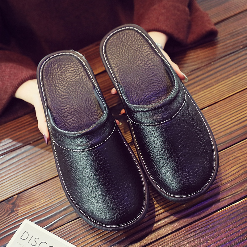 Percy Attwood | Brown Leather Slippers For Men