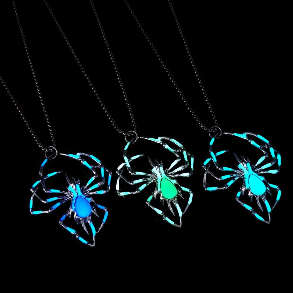 Clementine Sedley | Glow-in-the-Dark Spider Pendant Necklace
