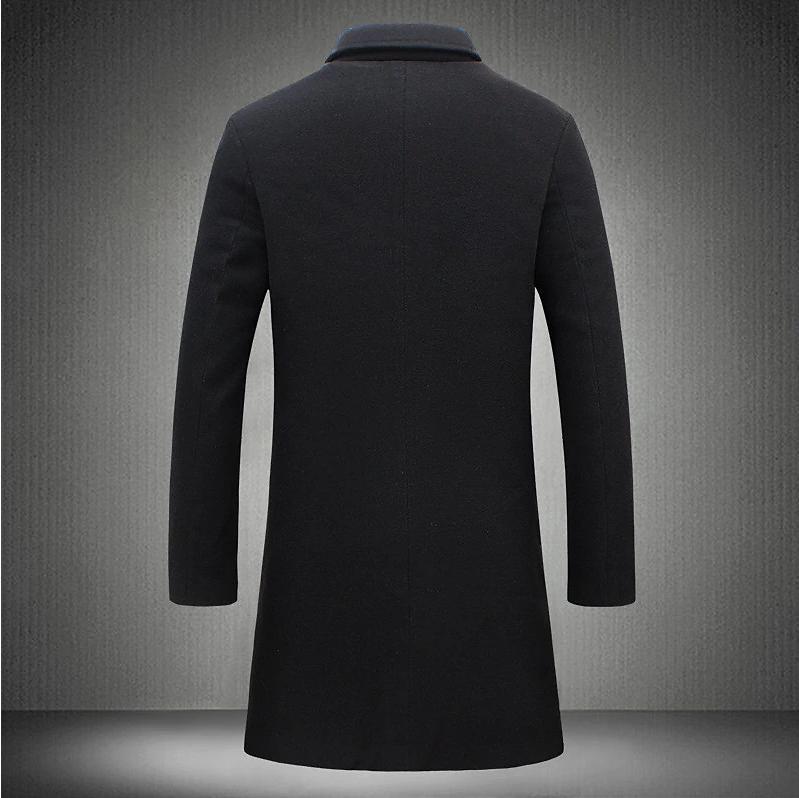Barnaby Fenshaw | Wool-Blend Mens Coat With Notch Lapel