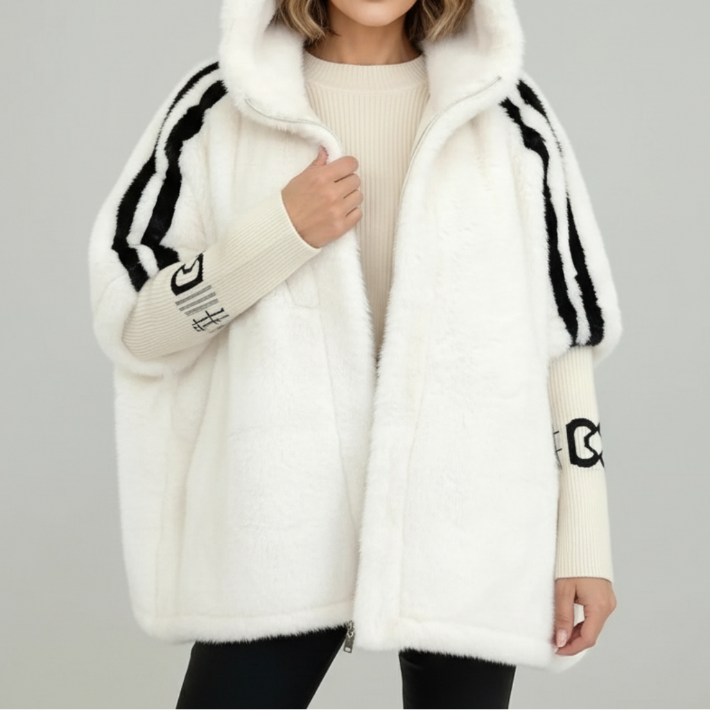 Hooded Faux Fur Jacket
