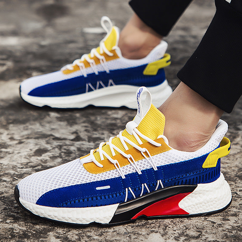 Malcolm Fenwick | Mesh Colour-Block Trainers For Men