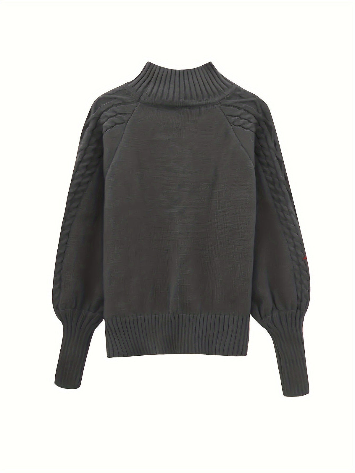 Clara Sutcliffe | Cosy Cable-Knit Mock Neck Sweater