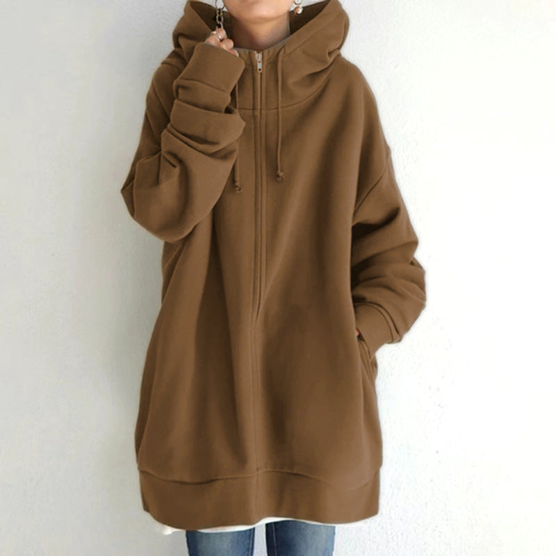 Marigold Hartley | Longline Zip-Up Hoodie