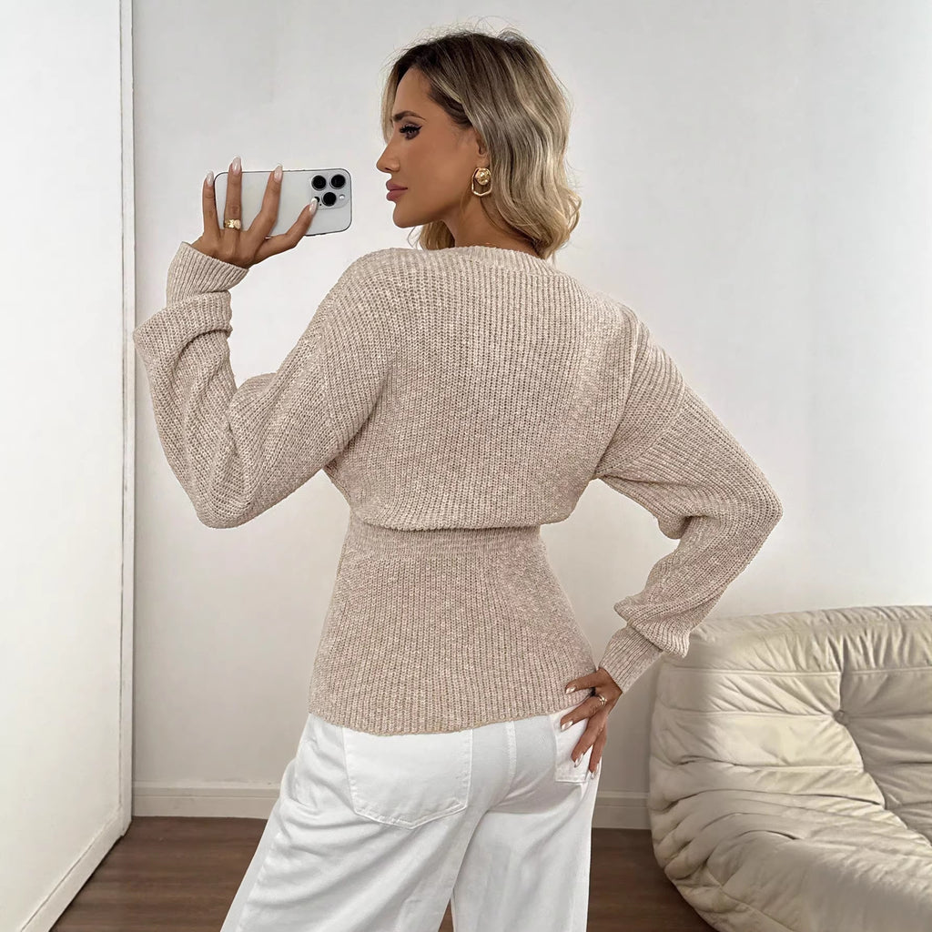 Moira Kilbride | V-Neck Button-Up Knit Cardigan