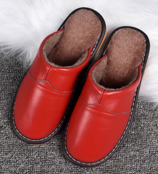 Edward Hughes | Leather Thermal Slippers for Couples
