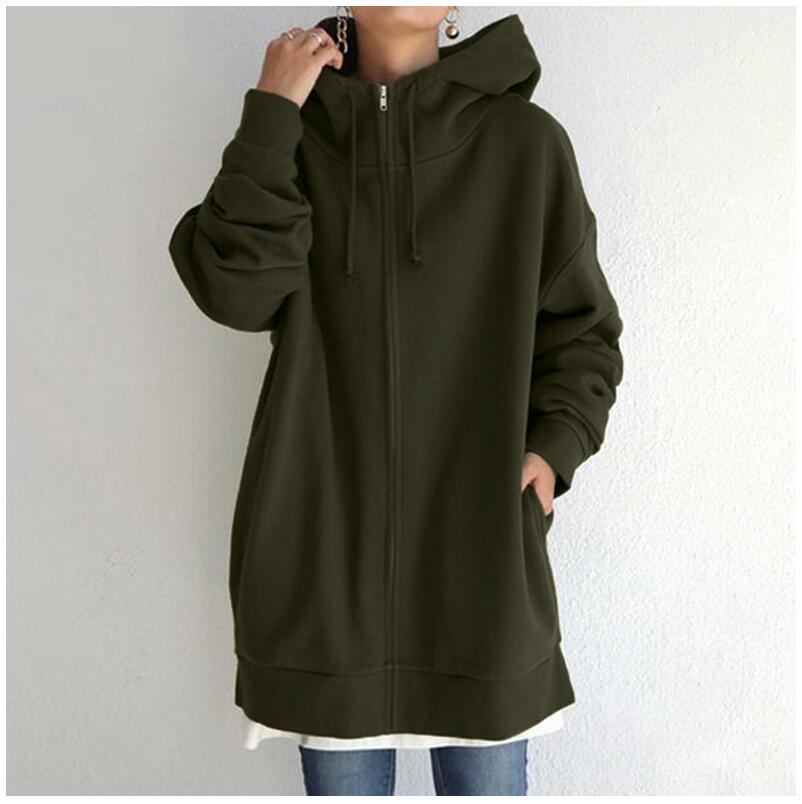 Marigold Hartley | Longline Zip-Up Hoodie