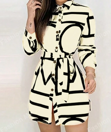 Eleanor Hartley | Printed Button-Front Shirt Dress