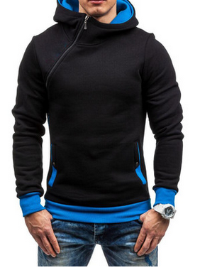 Jasper Denholm | Oblique Zip Hoodie in Burnt Orange