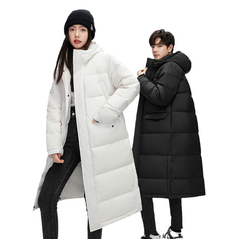 Hugo Pennington | Long Hooded Duck Down Mens Coat